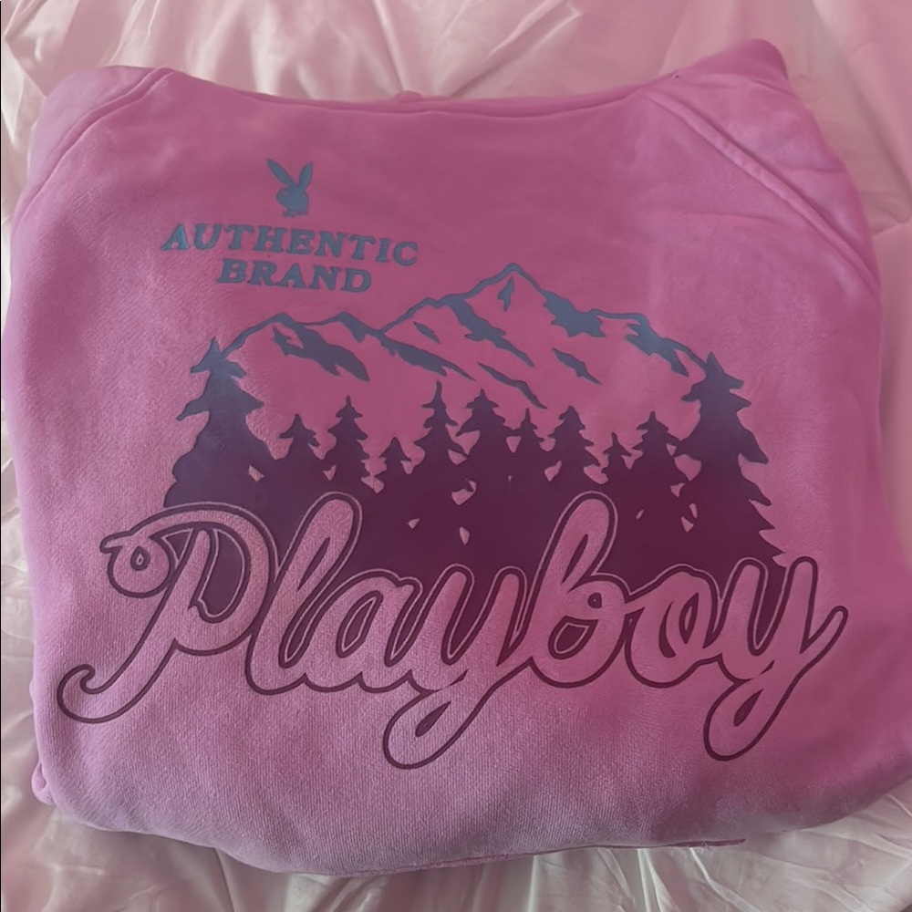 Playboy Pink Graphic Hoodie